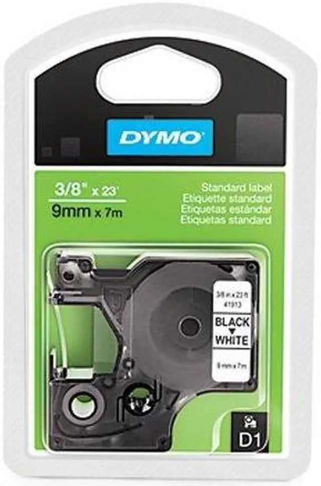 Alt view image 4 of 9 - Dymo Standard D1 3/8"x23' Label, Red Print, Blue Tape