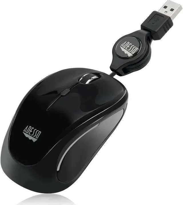 Main image of Adesso iMouse S8B - USB Illuminated Retractable Mini Mouse