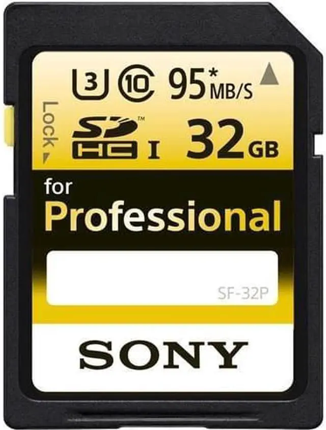 Alt view image 4 of 12 - Sony 32GB Professional Class 10 UHS-I U3 SDHC Memory Card #SF-32P/T1