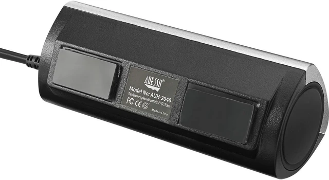 Alt view image 2 of 13 - Adesso AUH-2040 4-Port USB 2.0 Hub