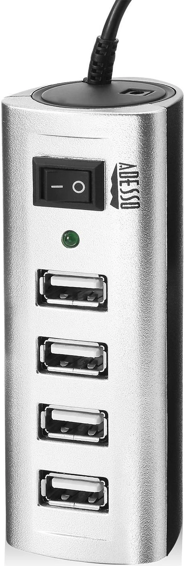 Alt view image 6 of 13 - Adesso AUH-2040 4-Port USB 2.0 Hub
