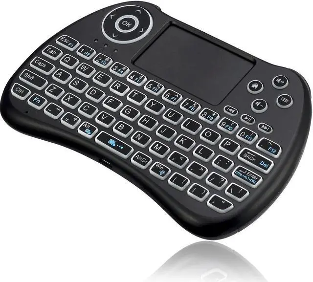 Alt view image 4 of 20 - Adesso SlimTouch 4040 - Wireless Illuminated Keyboard with Built-in Touchpad