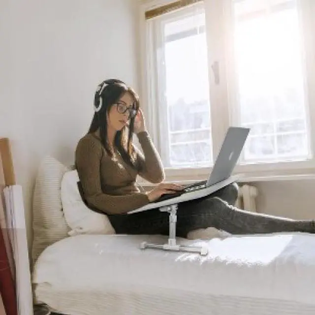 Alt view image 3 of 16 - SIIG Adjustable Laptop Bed Desk for MacBook and PC
