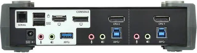 Main image of Aten 2-Port USB 3.0 4K DisplayPort MST KVMP Switch (Cables Included)
