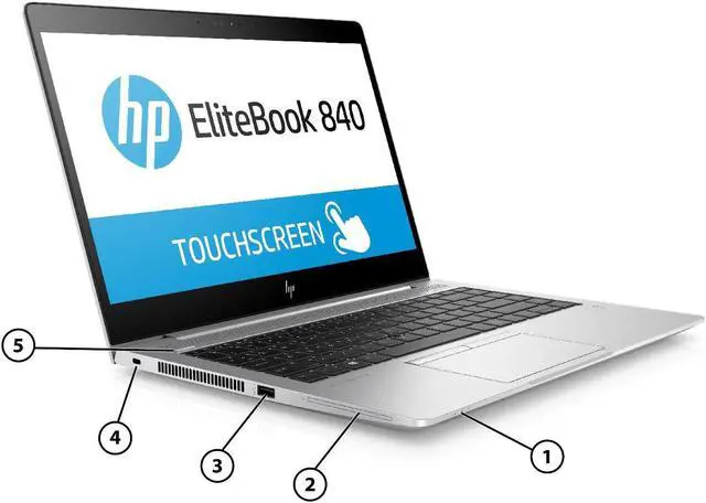 Alt view image 5 of 12 - HP Laptop EliteBook Intel Core i7-8550U 16GB Memory 512 GB SSD Intel UHD Graphics 620 14" 4K/UHD Non-Touch Screen Windows 10 Pro 64-bit 840 G5 (3WD95UT#ABA)