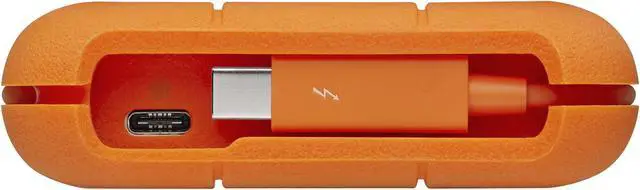 Alt view image 6 of 14 - LaCie Rugged Secure USB-C 2TB All-Terrain Encrypted Portable Hard Drive Model STFR2000403