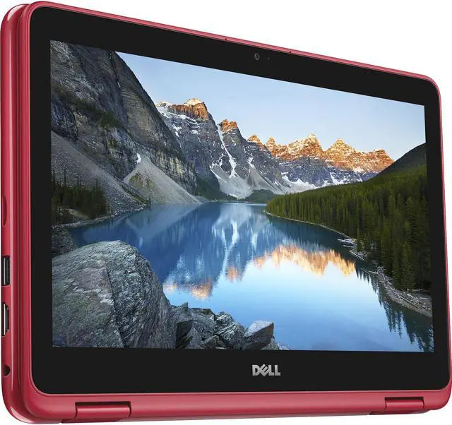 Alt view image 2 of 19 - DELL Inspiron AMD A9-9420e 4GB Memory 500GB HDD AMD Radeon R5 Series 11.6" Touch Screen 1366 x 768 Convertible Laptop Windows 10 Home 64-Bit i3185-A999RED