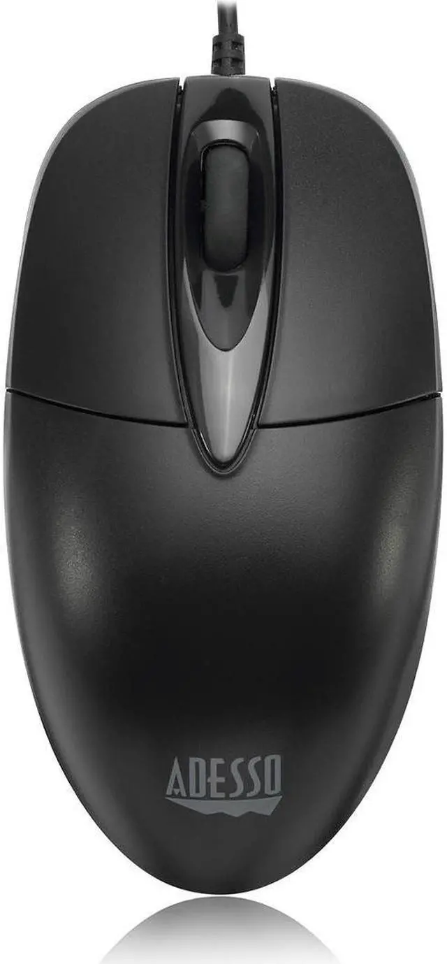 Alt view image 3 of 20 - ADESSO iMouseM6 Black 3 Buttons 1 x Wheel USB Wired Optical Mouse