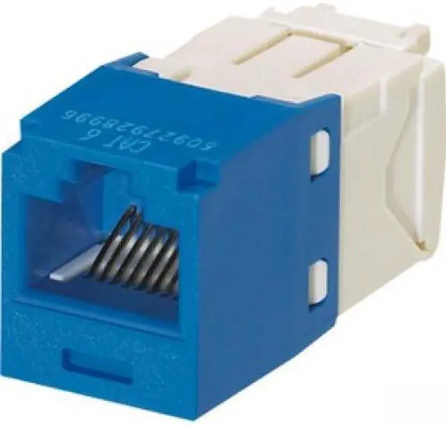Alt view image 3 of 6 - Panduit CJ688TGBU PANDUIT Mini-Com Cat.6 UTP Module - RJ-45