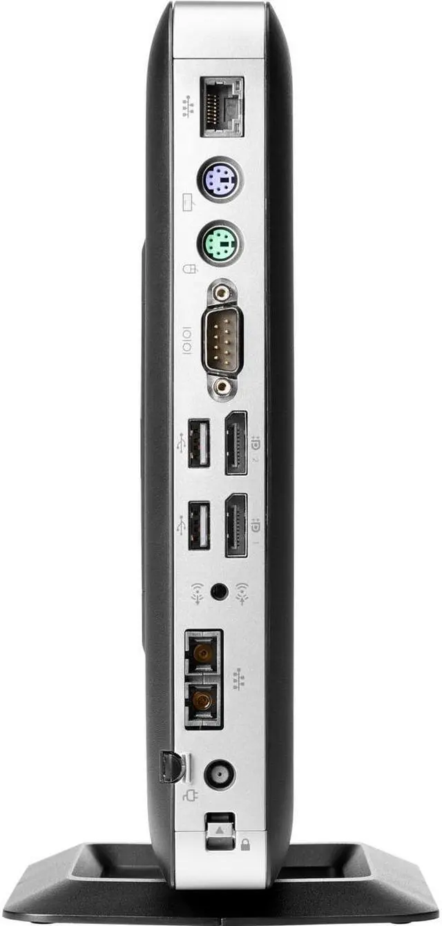 Alt view image 2 of 7 - HP t630 Thin Client - AMD G-Series GX-420GI Quad-core (4 Core) 2 GHz - 4 GB RAM DDR4 SDRAM - 8 GB Flash - AMD Radeon R7E Graphics (512 MB - Gigabit Ethernet - HP ThinPro - DisplayPort - Network (RJ-45