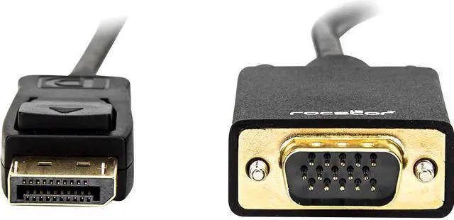 Alt view image 5 of 16 - Rocstor Y10A172-B1 6Ft DisplayPort to VGA M/M Cable Supports 1080P 60HZ