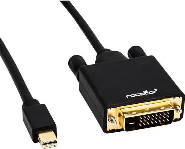 Alt view image 5 of 12 - Rocstor Y10C164-B1 6Ft Mini Displayport To Dvi Displayport 1.2V To Dvi M/M 1080P