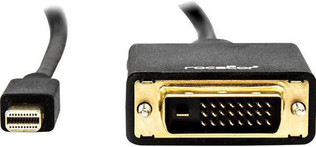 Alt view image 3 of 12 - Rocstor Y10C164-B1 6Ft Mini Displayport To Dvi Displayport 1.2V To Dvi M/M 1080P