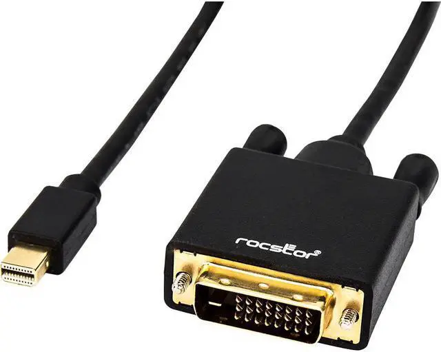 Alt view image 4 of 12 - Rocstor Y10C164-B1 6Ft Mini Displayport To Dvi Displayport 1.2V To Dvi M/M 1080P