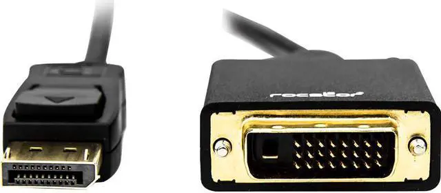 Alt view image 2 of 11 - Rocstor Y10C155-B1 6Ft Displayport To Dvi-D Cable Supports 4Kx2K 30Hz M/M