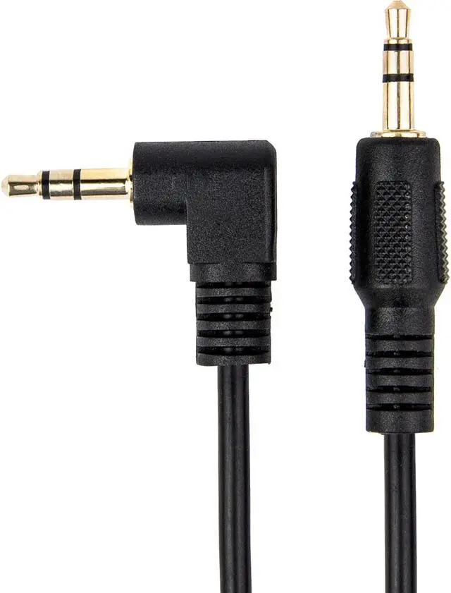 Alt view image 2 of 16 - Rocstor Y10C194-B1 10Ft Slim 3.5Mm To Right Angle Sterio Audio Cable Black