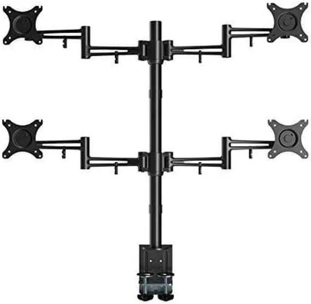 Alt view image 8 of 8 - Loctek D2Q Full Motion Quad Monitor Arm Desk Mount Stands Fits Most 10-27 inches Computer Monitor ,Clamping Supports 22 lbs per arm