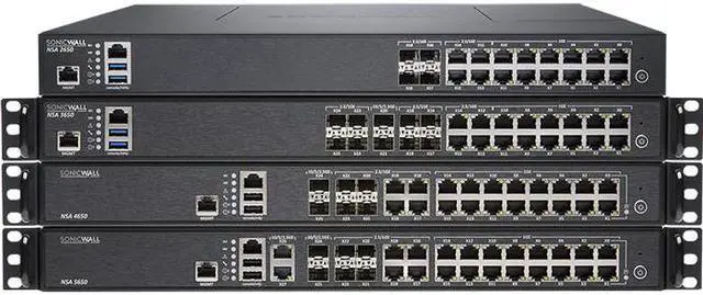 Alt view image 2 of 13 - SonicWALL - 01-SSC-3215 - SonicWall NSA 3650 High Availability Network Security/Firewall Appliance - 16 Port -
