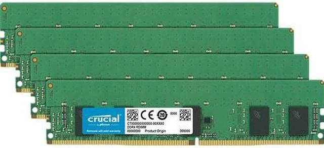 Crucial 16GB Kit (4 x 4GB) DDR4-2666 RDIMM - 16 GB (4 x 4 GB