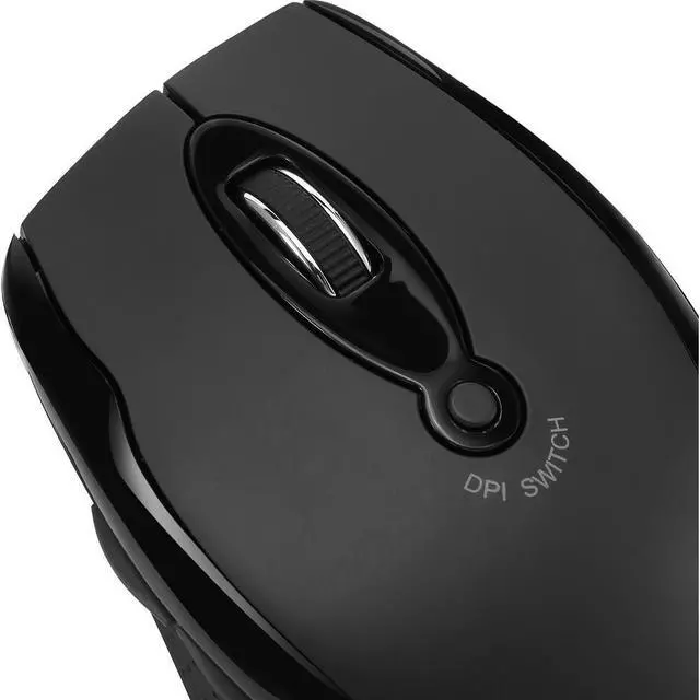 Alt view image 2 of 16 - Adesso iMouse M20B - Wireless Ergonomic Optical Mouse - Optical - Wireless - Radio Frequency - Black - USB - 1600 dpi - Scroll Wheel - Right-handed Only