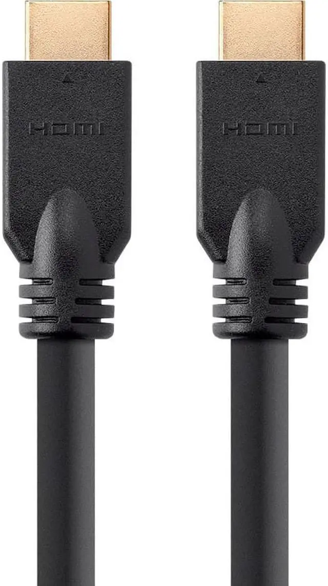 Alt view image 5 of 20 - Monoprice HDMI Cable - 50 Feet - Black (No Logo) High Speed, 1080p@60Hz, 10.2Gbps, 24AWG, CL2, Compatible with UHD TV and More - Commercial Series