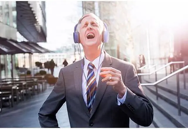 Alt view image 4 of 12 - Panasonic RP-HF100M-A Lightweight On-Ear Headphones with Microphone (Blue)