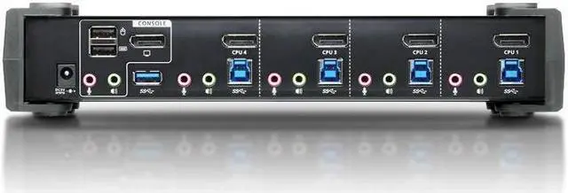 Alt view image 2 of 8 - ATEN CS1924 4-Port USB 3.0 4K DisplayPort KVMP Switch