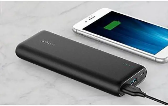 Alt view image 3 of 14 - Anker PowerCore 20,000 mAh Portable Charger for Most USB-Enabled Devices - Black