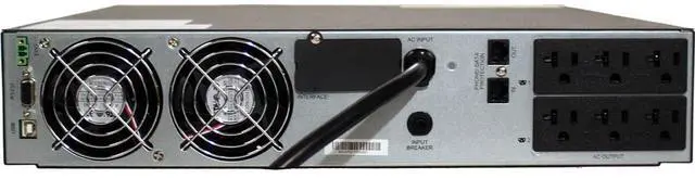 Alt view image 4 of 5 - Minuteman Encompass EC1500RT2U 1500VA Tower/Rack Mountable UPS - 2U Rack/Tower - 5 Minute Stand-by - 120 V AC Input - 120 V AC Output - Serial Port - USB - 6 x NEMA 5-15R Receptacle(s)