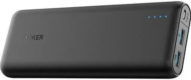 Alt view image 2 of 14 - Anker PowerCore 20,000 mAh Portable Charger for Most USB-Enabled Devices - Black