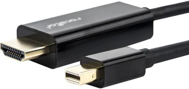 Alt view image 3 of 12 - Rocstor Y10C195-B1 3Ft Mini Displayport To Hdmi M/M 4Kx2K 30Hz Cable Black