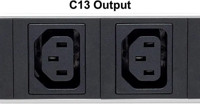 Alt view image 2 of 6 - Intellinet 19" 1U Rackmount Anti-Shedding 8-Output C13 Power Distribution Unit (PDU)