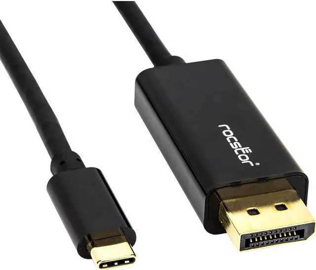 Alt view image 4 of 12 - Rocstor Y10C167-B1 6Ft Usb-C To Displayport M/M 4K Supports Up To 4K 30Hz Black