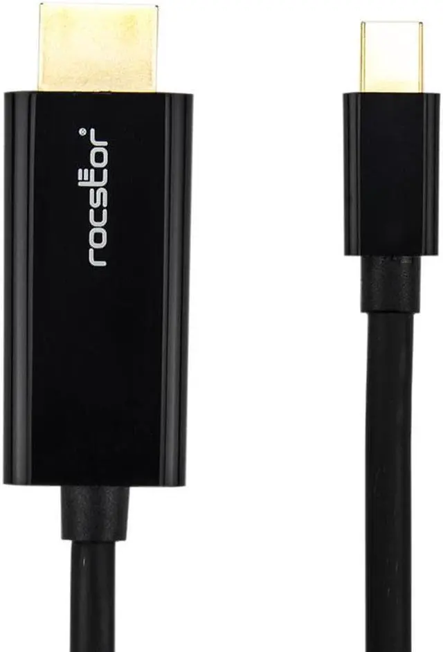 Alt view image 5 of 12 - Rocstor Y10C195-B1 3Ft Mini Displayport To Hdmi M/M 4Kx2K 30Hz Cable Black