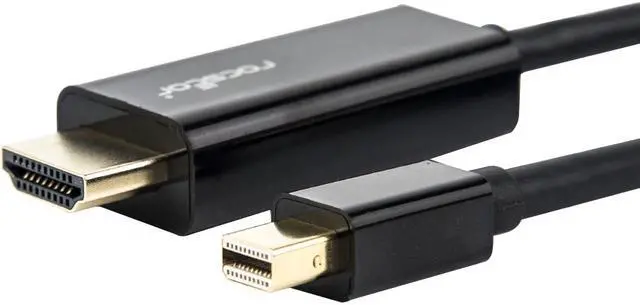 Alt view image 12 of 17 - Rocstor Y10C196-B1 6Ft Mini Displayport To Hdmi M/M 4Kx2K 30Hz Cable Black