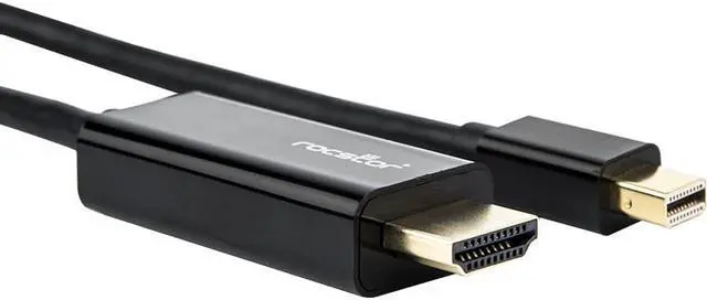 Alt view image 6 of 12 - Rocstor Y10C195-B1 3Ft Mini Displayport To Hdmi M/M 4Kx2K 30Hz Cable Black