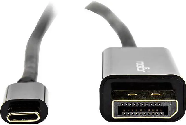 Alt view image 2 of 12 - Rocstor Y10C167-B1 6Ft Usb-C To Displayport M/M 4K Supports Up To 4K 30Hz Black
