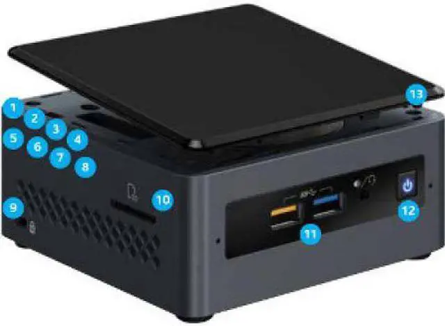 Alt view image 4 of 15 - Intel NUC 7 Essential NUC7CJYSAL Mini Computer J4005 4GB 32GB eMMC Win 10 Home