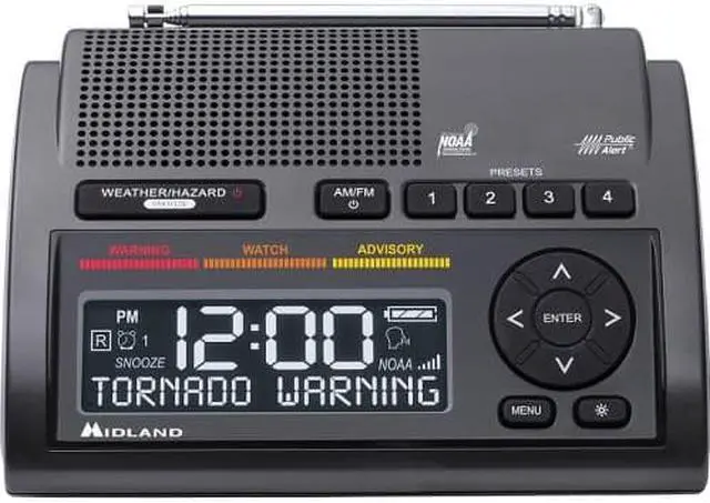Alt view image 8 of 20 - Midland Radio Weather Alert Radio WR400