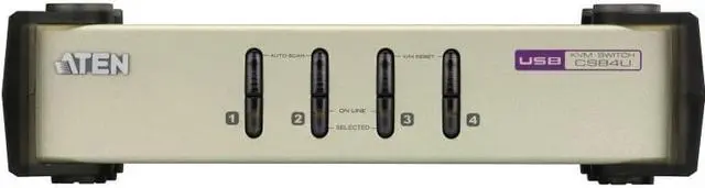 Alt view image 3 of 10 - ATEN CS84U CubiQ 4-Port PS/2-USB VGA KVM Switch
