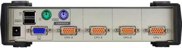 Alt view image 2 of 10 - ATEN CS84U CubiQ 4-Port PS/2-USB VGA KVM Switch