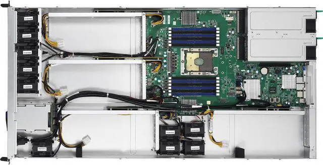 Alt view image 5 of 7 - TYAN 1U GPU Barebone B5631G88V2HR-2T-N 
Single Socket Xeon SP, 4 GPUs, 12 DIMMs