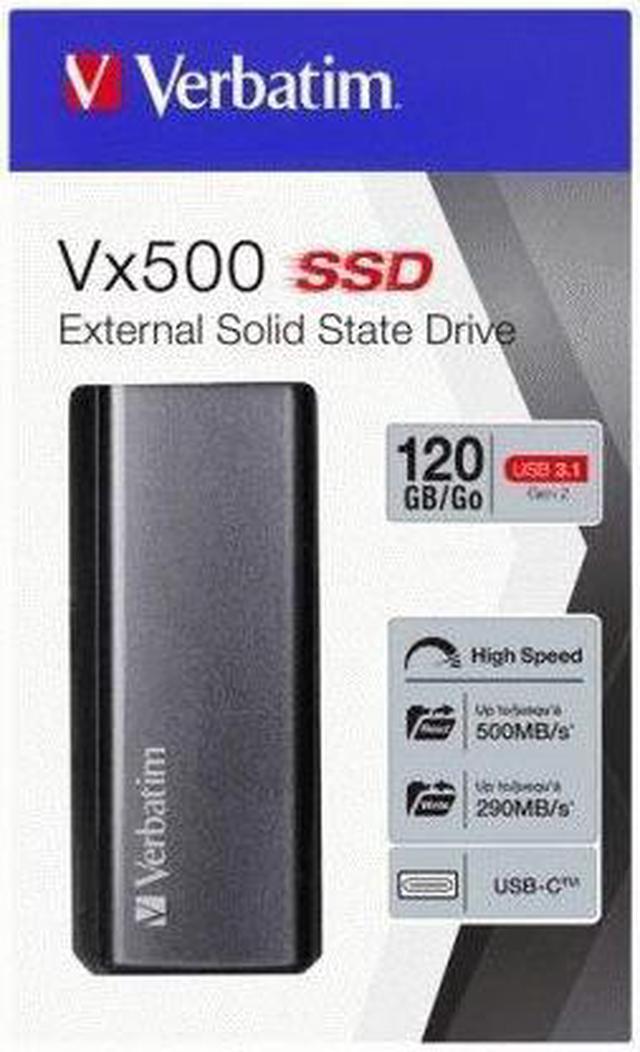Elastisk Komprimere Vågn op Verbatim VX500 120GB USB 3.1 Gen 2 Solid State Disk - External External SSDs  - Newegg.com