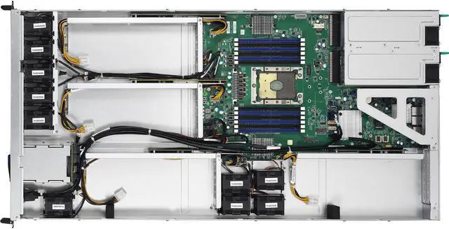 Alt view image 2 of 7 - TYAN 1U GPU Barebone B5631G88V2HR-2T-N 
Single Socket Xeon SP, 4 GPUs, 12 DIMMs