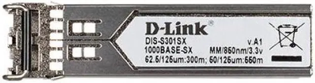 Alt view image 2 of 17 - D-Link 1-port Mini-GBIC SFP to 1000BaseSX Multi-Mode Fibre Transceiver