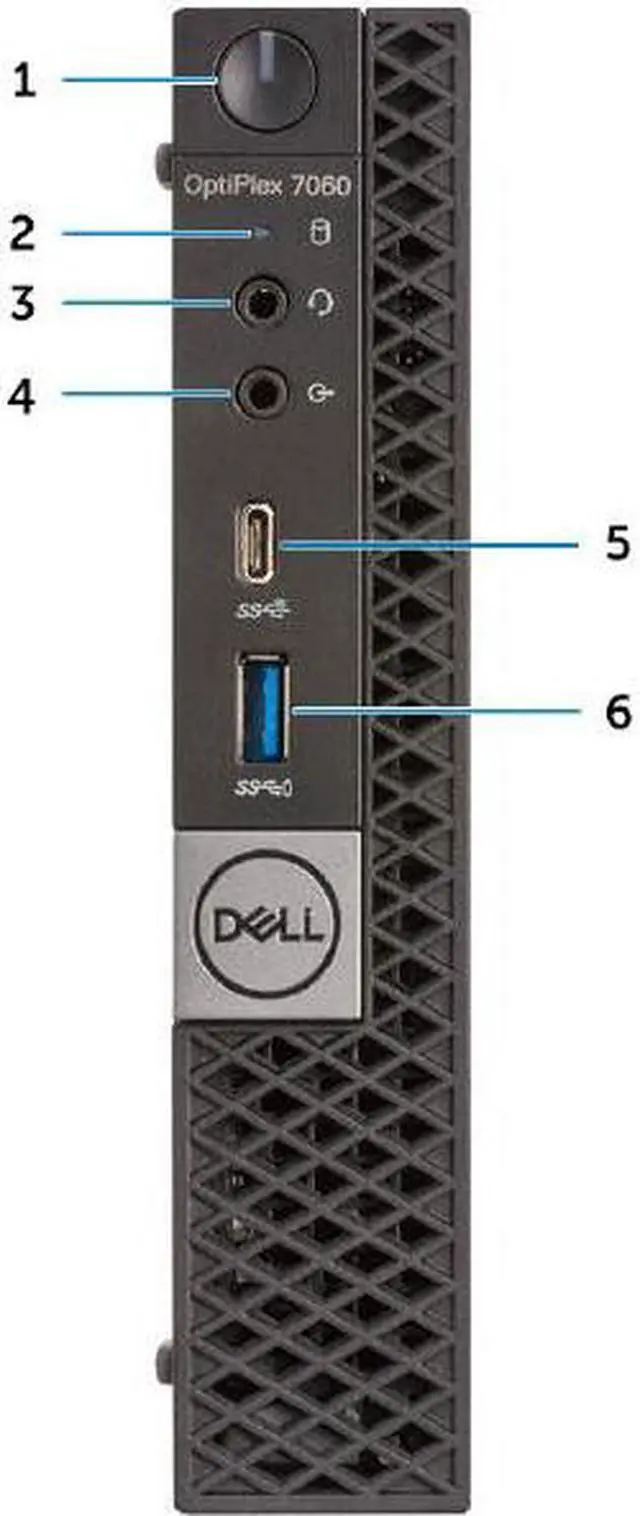 Alt view image 4 of 12 - DELL Desktop Computer OptiPlex 7060 (JW1Y4) Intel Core i7-8700T 16GB DDR4 256GB SSD Intel UHD Graphics 630 Windows 10 Pro
