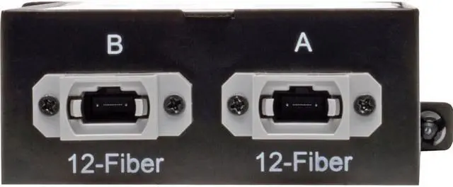 Alt view image 5 of 17 - Tripp Lite 12-Fiber Patch Panel 2 Mtp/Mpo To 12 Lc 10Gb Breakout Cassette