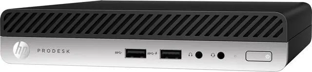 Alt view image 2 of 5 - HP Desktop PC - Intel Core i5-8500T (2.10 GHz) - Intel UHD Graphics 630 - 8 GB DDR4 RAM - 256 GB SSD - Mini Form Factor - Windows 10 Pro 64-bit (English) - ProDesk 400 G4 (4BC39UT#ABA)