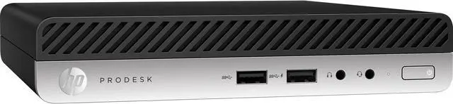 Main image of HP Desktop PC - Intel Core i5-8500T (2.10 GHz) - Intel UHD Graphics 630 - 8 GB DDR4 RAM - 256 GB SSD - Mini Form Factor - Windows 10 Pro 64-bit (English) - ProDesk 400 G4 (4BC39UT#ABA)