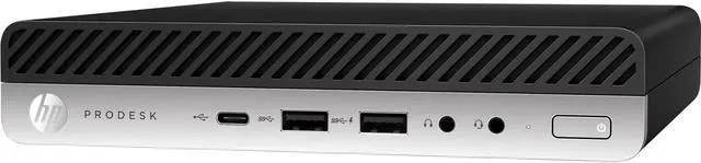Alt view image 2 of 9 - HP Business Desktop ProDesk 600 G4 Desktop Computer - Intel Core i5 (8th Gen) i5-8500T 2.10 GHz - 8 GB DDR4 SDRAM - 128 GB SSD - Windows 10 Pro 64-bit (English) - Desktop Mini - Intel UHD Graphics 630